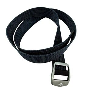 Arc'teryx Black Belt with Silver Buckle
